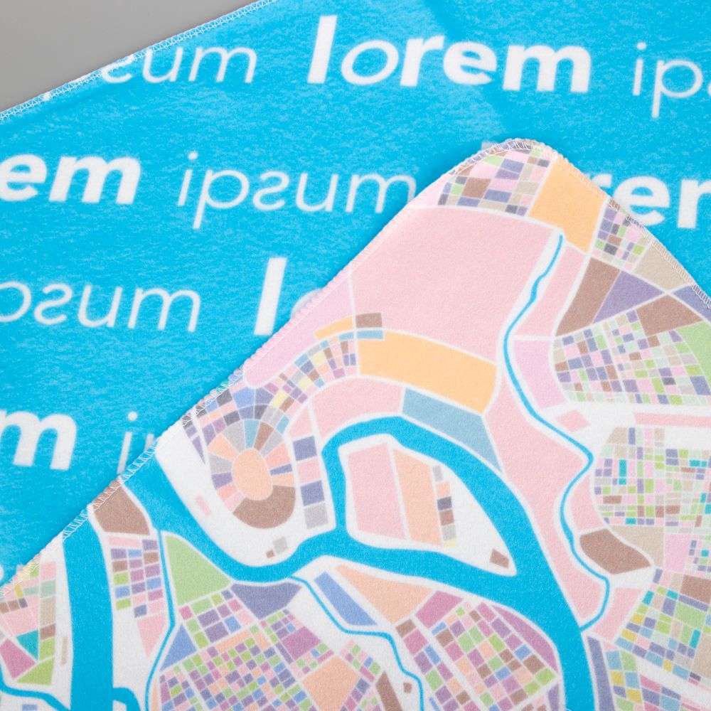 Изображение №7 | Флисовый плед Feltro Color Plus с печатью на заказ, S