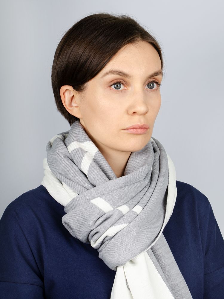 Изображение №1 | Шарф Bereg, молочный с серым