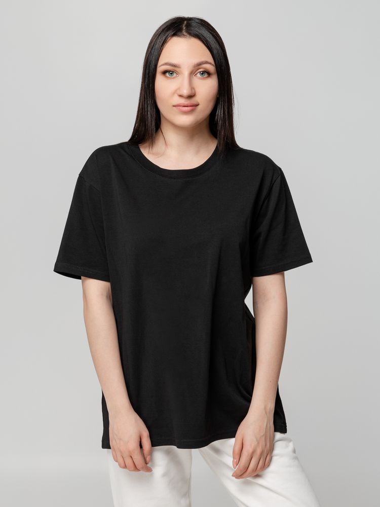 Изображение №1 | Футболка унисекс оверсайз Street Vibes, черная, размер XS/S