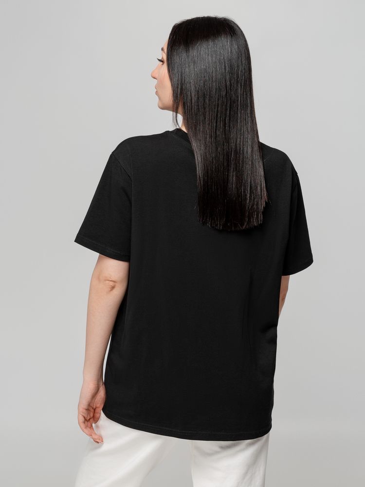 Изображение №6 | Футболка унисекс оверсайз Street Vibes, черная, размер XS/S