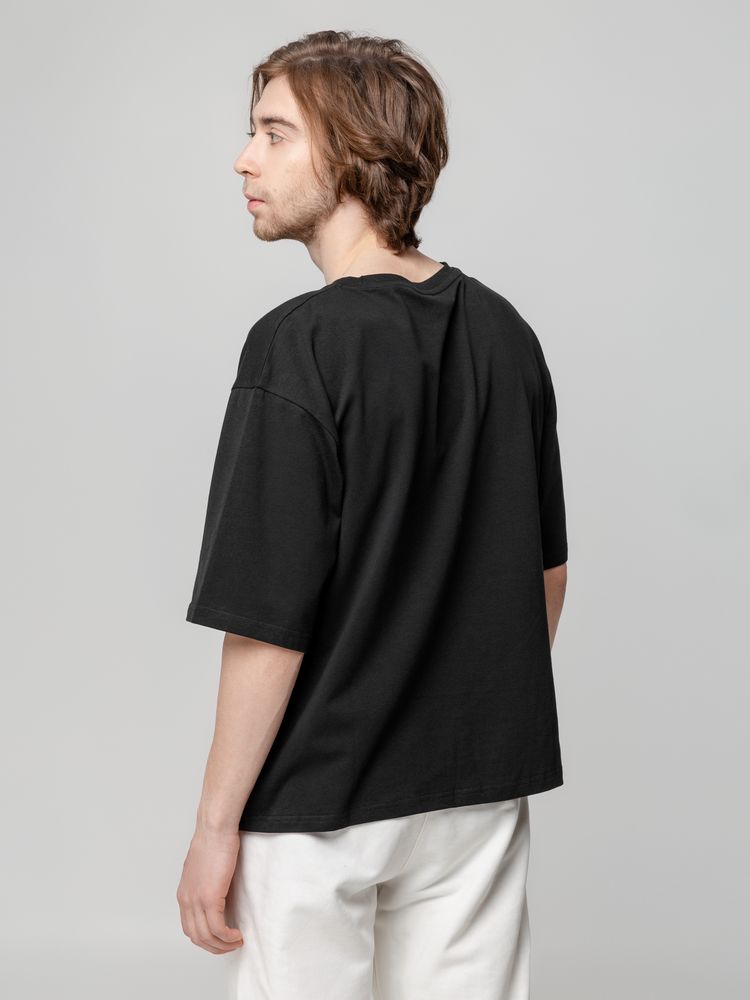 Изображение №9 | Футболка унисекс оверсайз Street Vibes, черная, размер XS/S