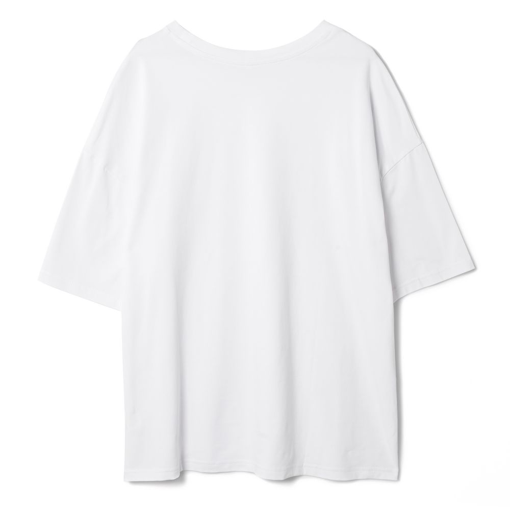 Изображение №3 | Футболка унисекс оверсайз Crosstown, белая, размер S