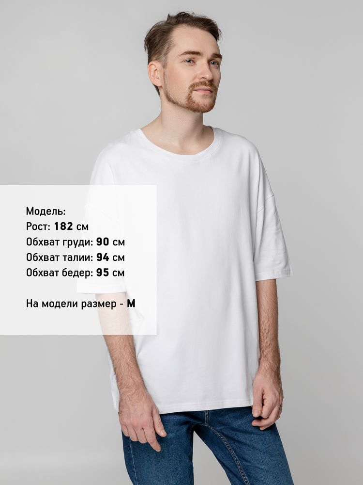 Изображение №8 | Футболка унисекс оверсайз Crosstown, белая, размер S