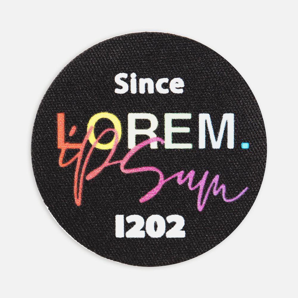 Изображение №2 | Наклейка тканевая Lunga Round, M, черная