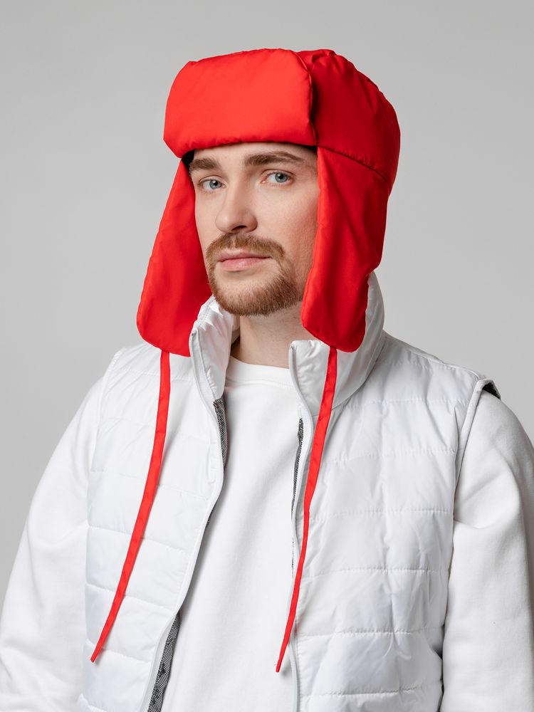 Изображение №10 | Шапка-ушанка Shelter, красная