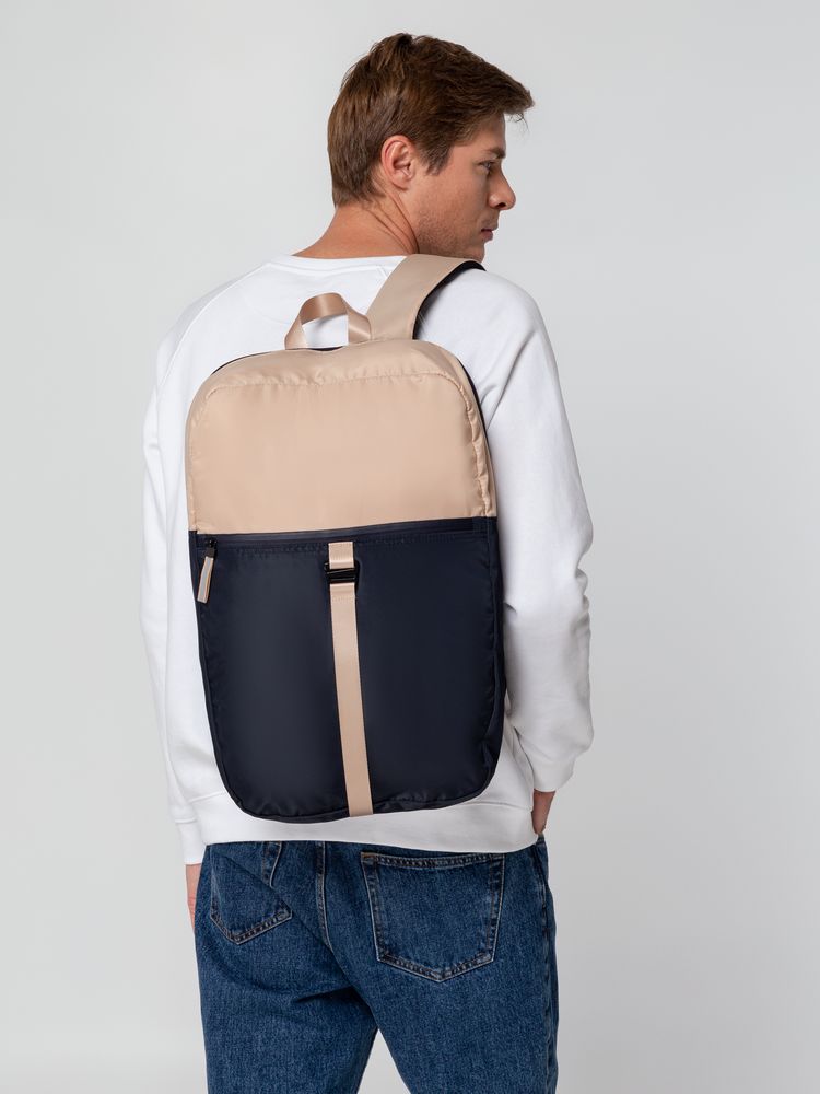 Изображение №12 | Рюкзак coolStuff, темно-синий с бежевым