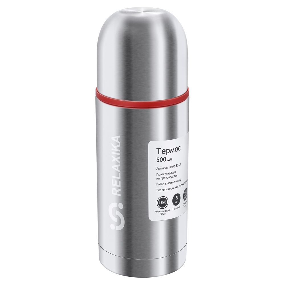 Изображение №5 | Термос Relaxika Duo 500 в чехле, стальной