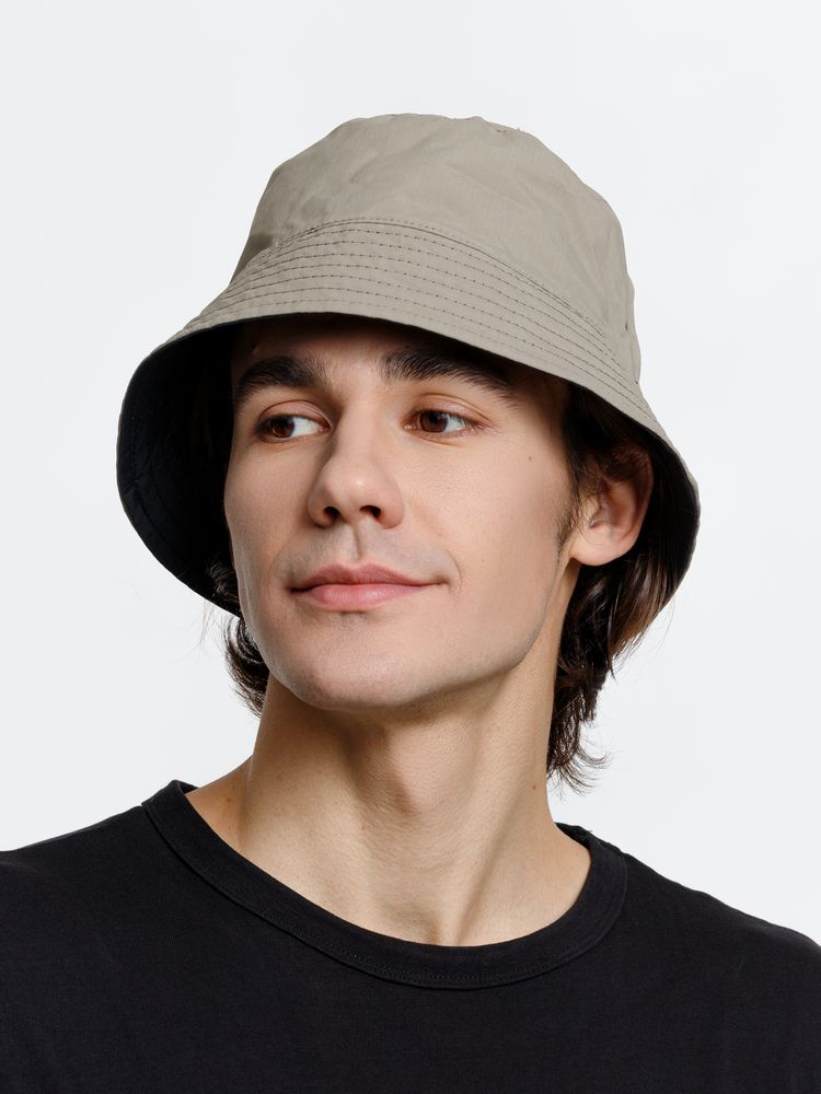 Изображение №3 | Панама Nylon двусторонняя, черная с хаки, размер M/L