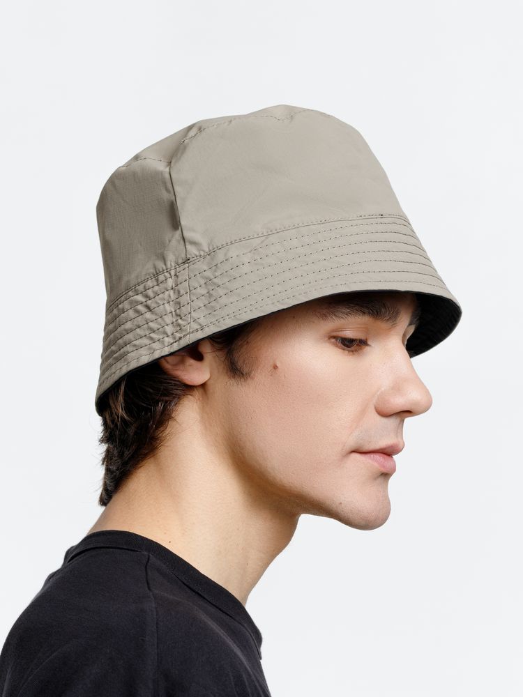 Изображение №4 | Панама Nylon двусторонняя, черная с хаки, размер M/L