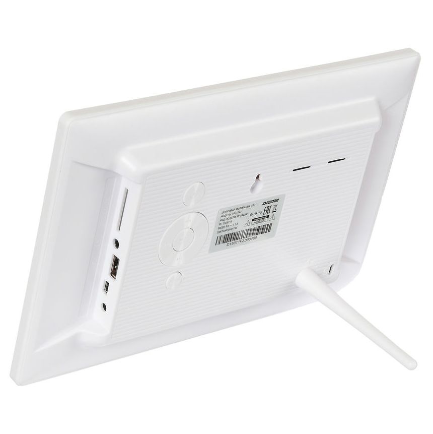 Изображение №4 | Цифровая фоторамка Digma PF-1043, белая