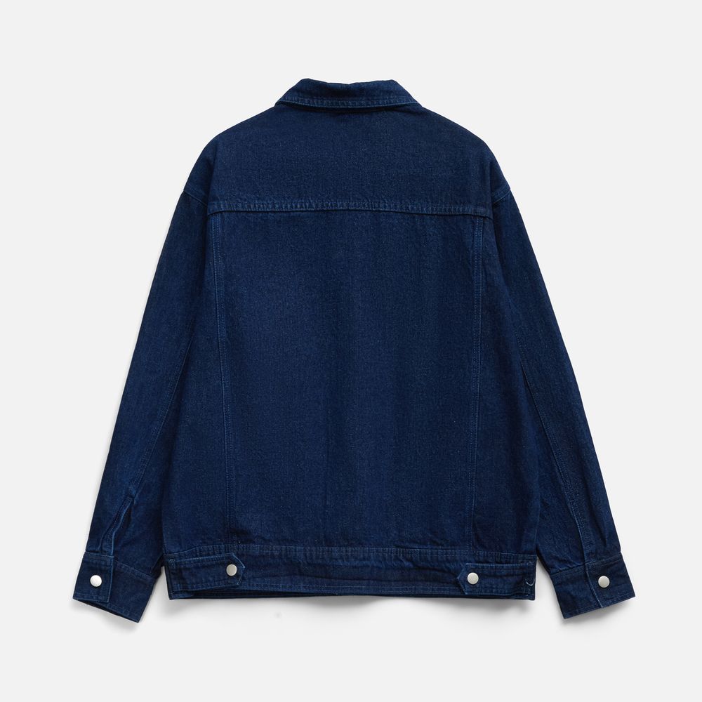 Изображение №2 | Куртка джинсовая O1, темно-синяя, размер M/L