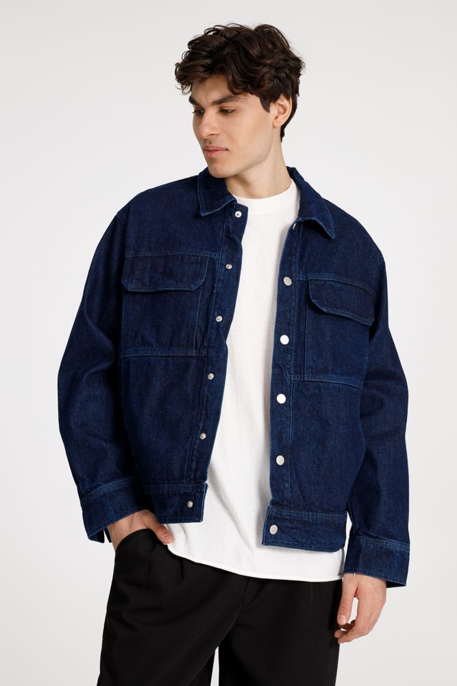 Изображение №3 | Куртка джинсовая O2, темно-синяя, размер XS/S