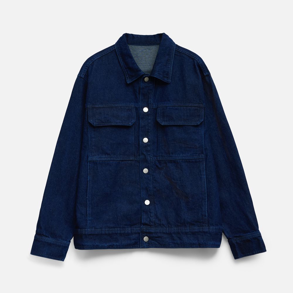 Изображение №1 | Куртка джинсовая O2, темно-синяя, размер M/L