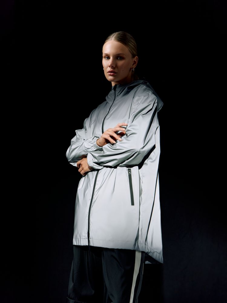 Изображение №20 | Парка Manifest из светоотражающей ткани, серая, размер XS/S