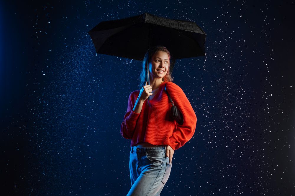 Изображение №7 | Зонт складной Color Action, в кейсе, черный