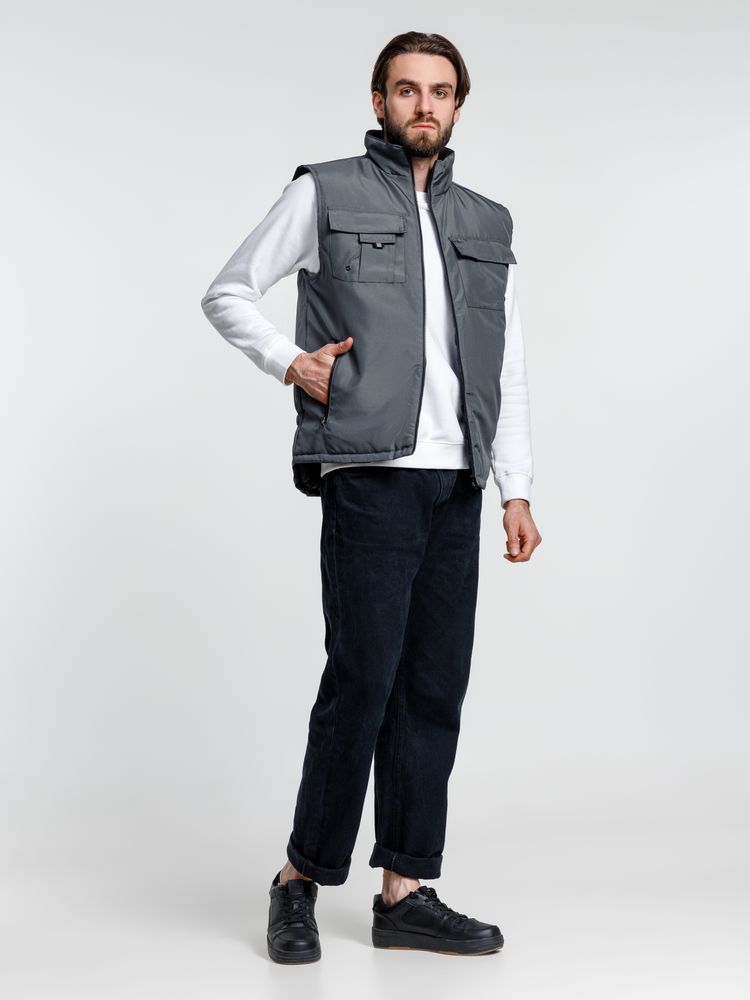 Изображение №9 | Жилет мужской Stokholm, серый, размер S