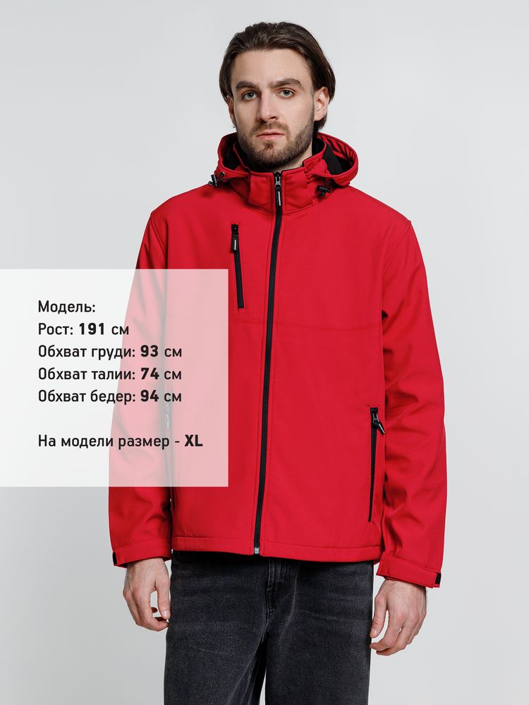 Изображение №6 | Куртка софтшелл мужская Zagreb, красная, размер S