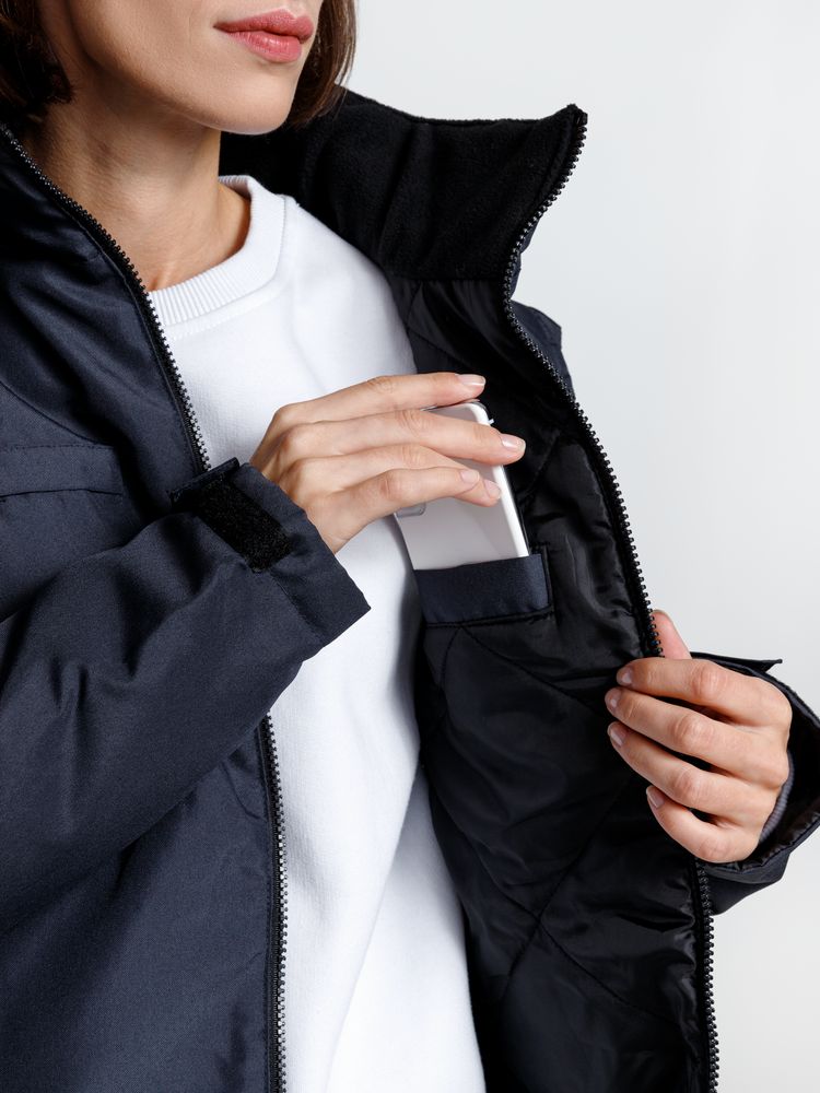 Изображение №10 | Куртка-трансформер унисекс Astana, темно-синяя, размер S