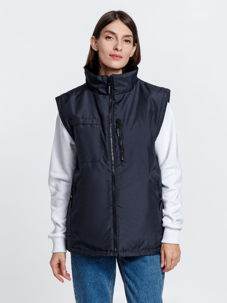 Изображение №11 | Куртка-трансформер унисекс Astana, темно-синяя, размер S