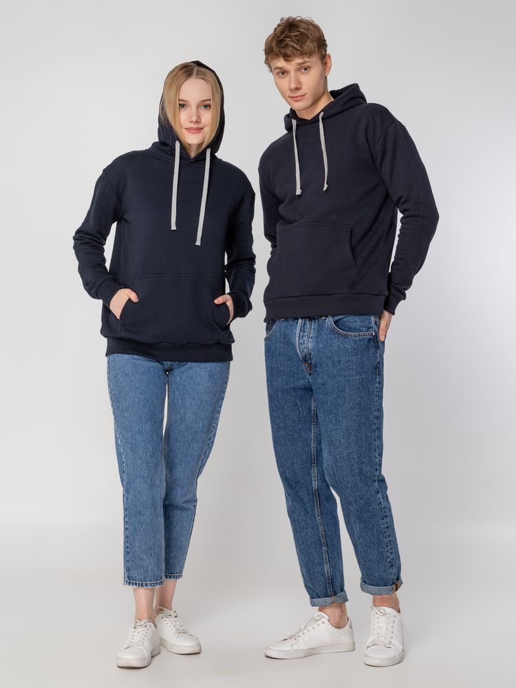 Изображение №14 | Толстовка с капюшоном Unit Kirenga Heavy темно-синяя, размер XS