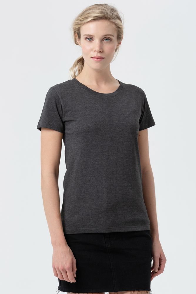 Изображение №4 | Футболка женская Regent Fit Women черный меланж, размер S