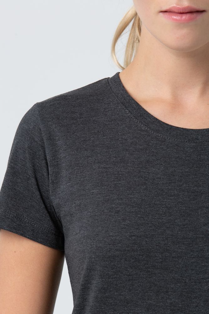 Изображение №6 | Футболка женская Regent Fit Women черный меланж, размер S