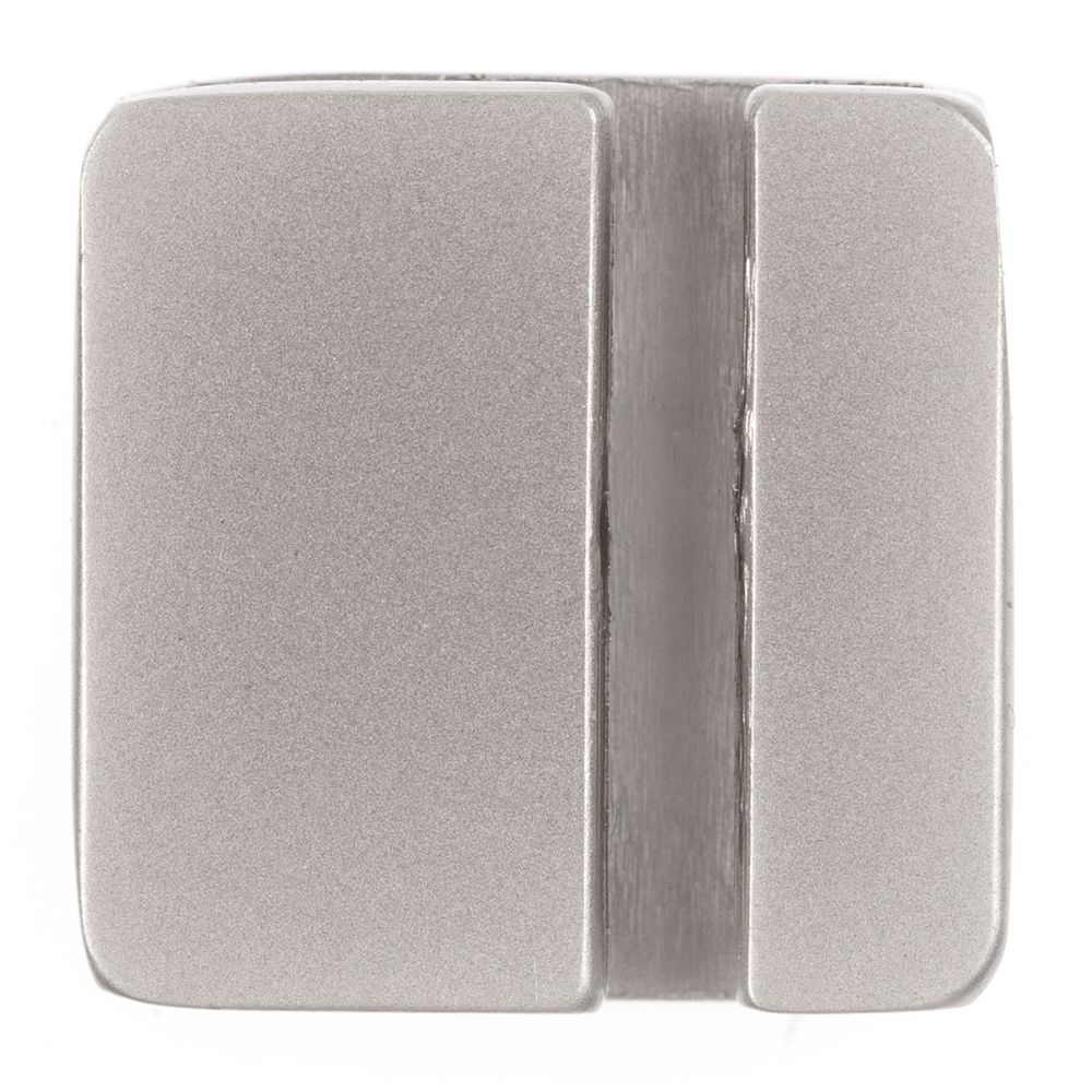 Изображение №2 | Квадратный шильдик на резинку Epoxi, матовый серебристый