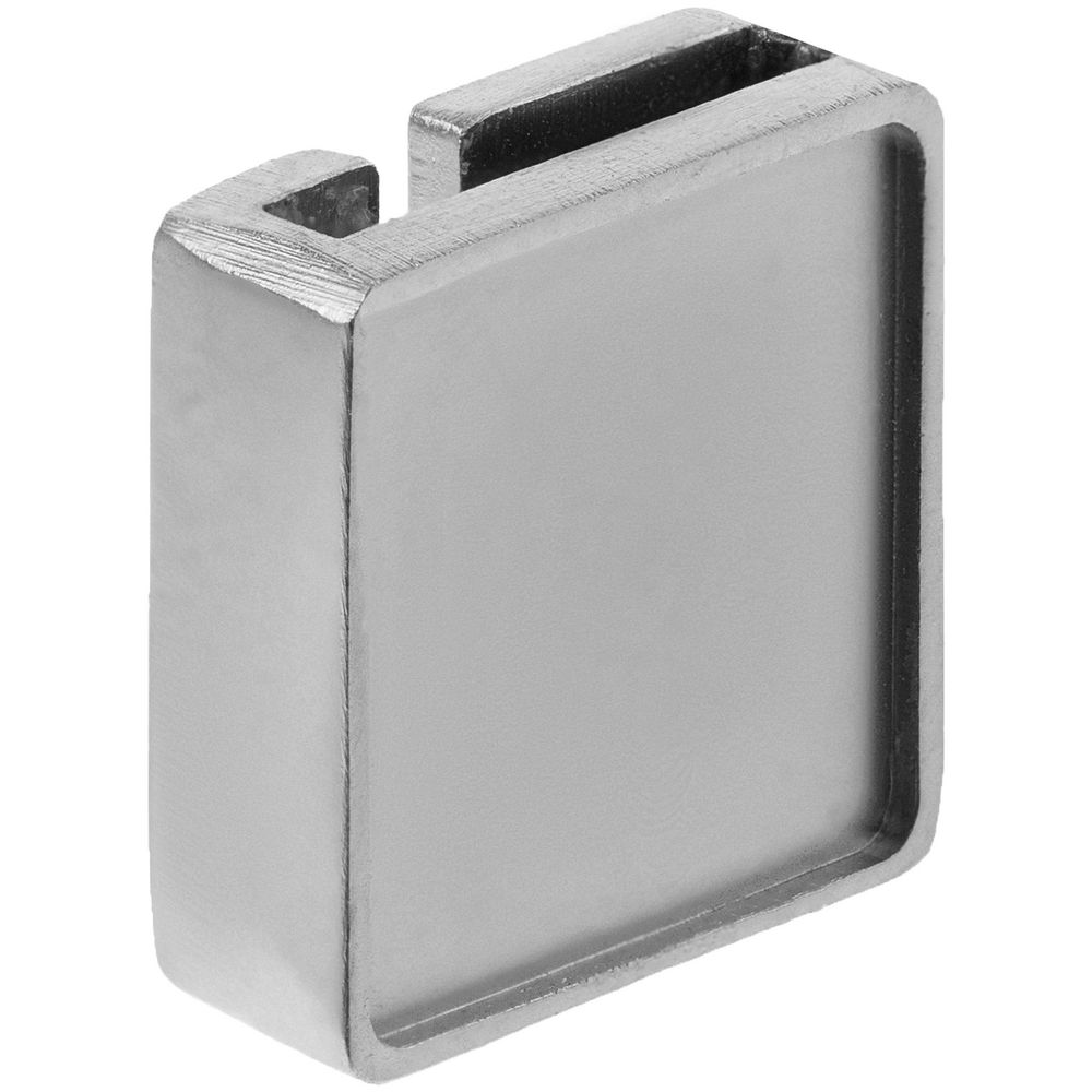 Изображение №4 | Квадратный шильдик на резинку Epoxi, матовый серебристый