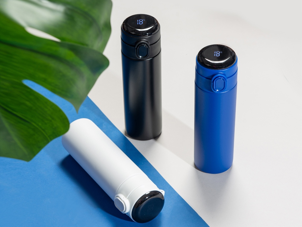 Изображение №15 | Вакуумная термокружка с индикатором и медной изоляцией «Bravo», 400 мл (белый)