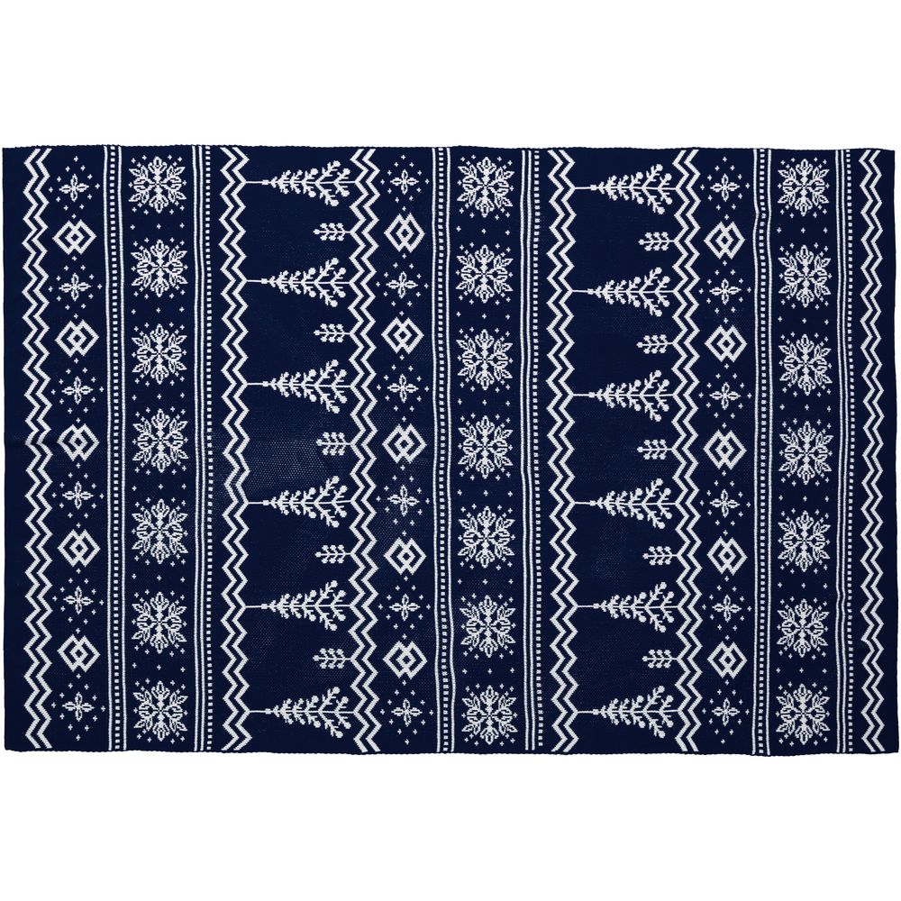 Изображение №5 | Плед Elnik, синий с молочно-белым