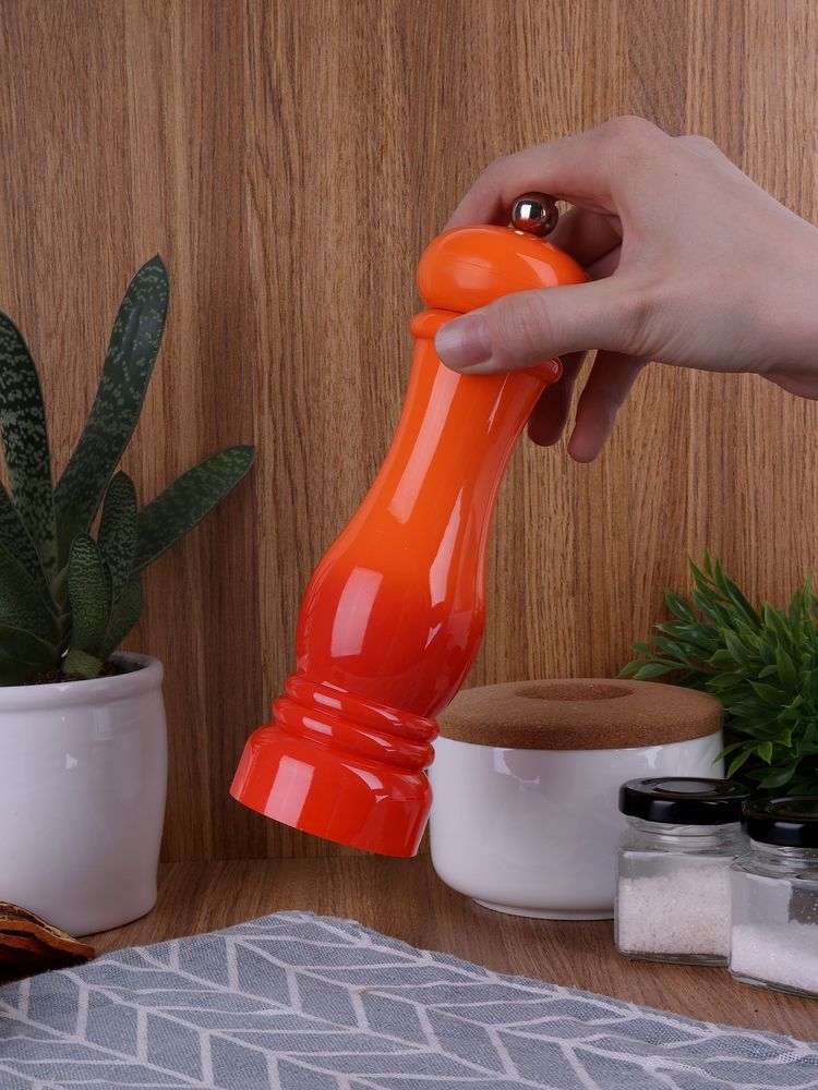 Изображение №5 | Механическая мельница для специй Gambit, оранжево-красная