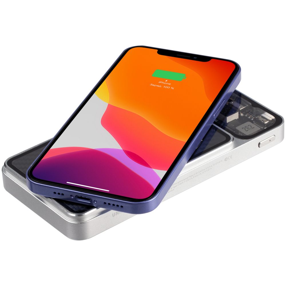 Изображение №8 | Магнитный беспроводной аккумулятор Cooper Prime 10000 мАч, серебристый