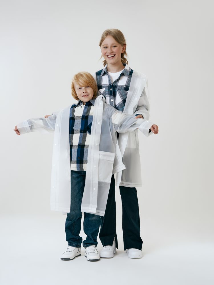 Изображение №13 | Дождевик детский RainDrop Kids, белый, 8 лет (рост 118-128)