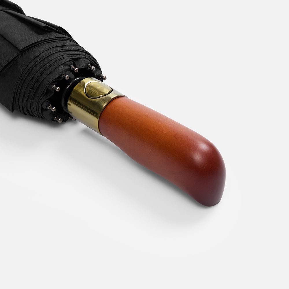 Изображение №6 | Зонт складной Cloudburst в подарочной упаковке, черный