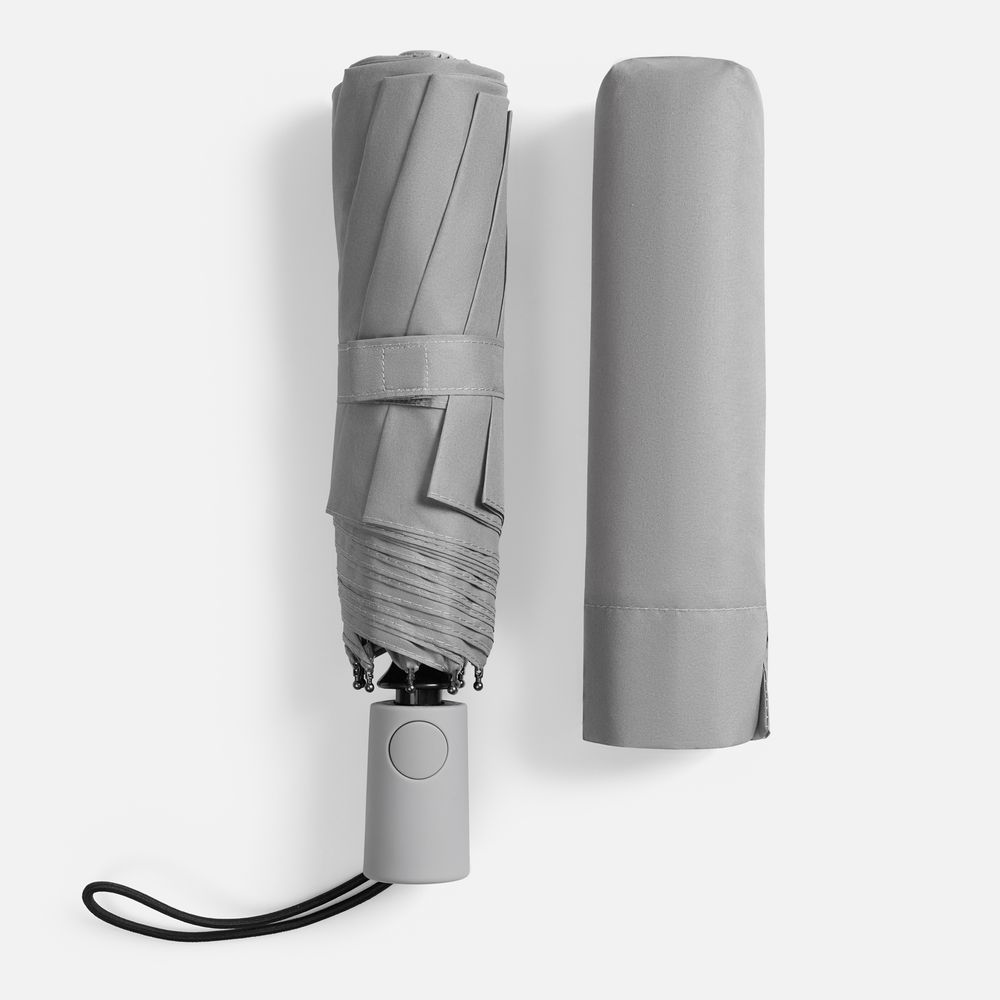 Изображение №8 | Зонт складной Hard Work с проявляющимся рисунком, серый