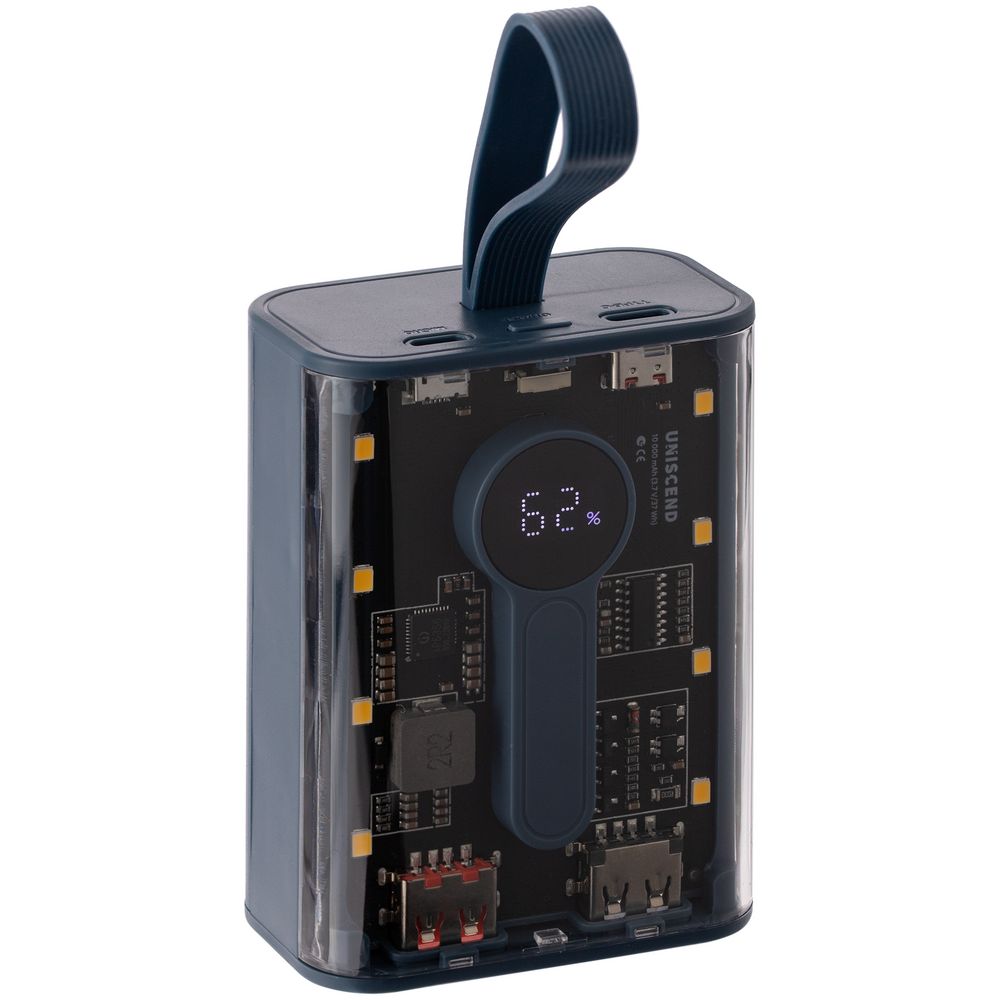 Изображение №1 | Аккумулятор с быстрой зарядкой Trellis Quick 10000 мАч, синий