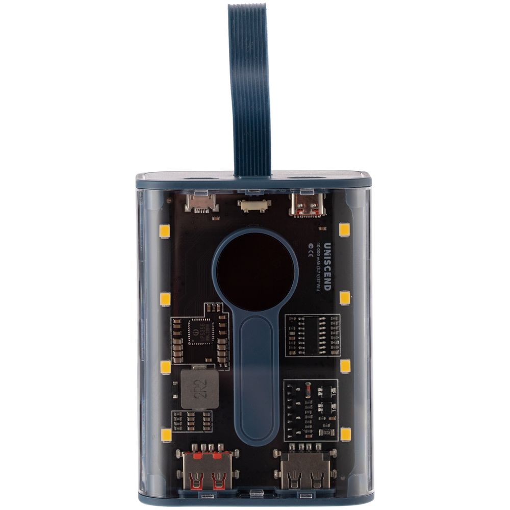 Изображение №2 | Аккумулятор с быстрой зарядкой Trellis Quick 10000 мАч, синий