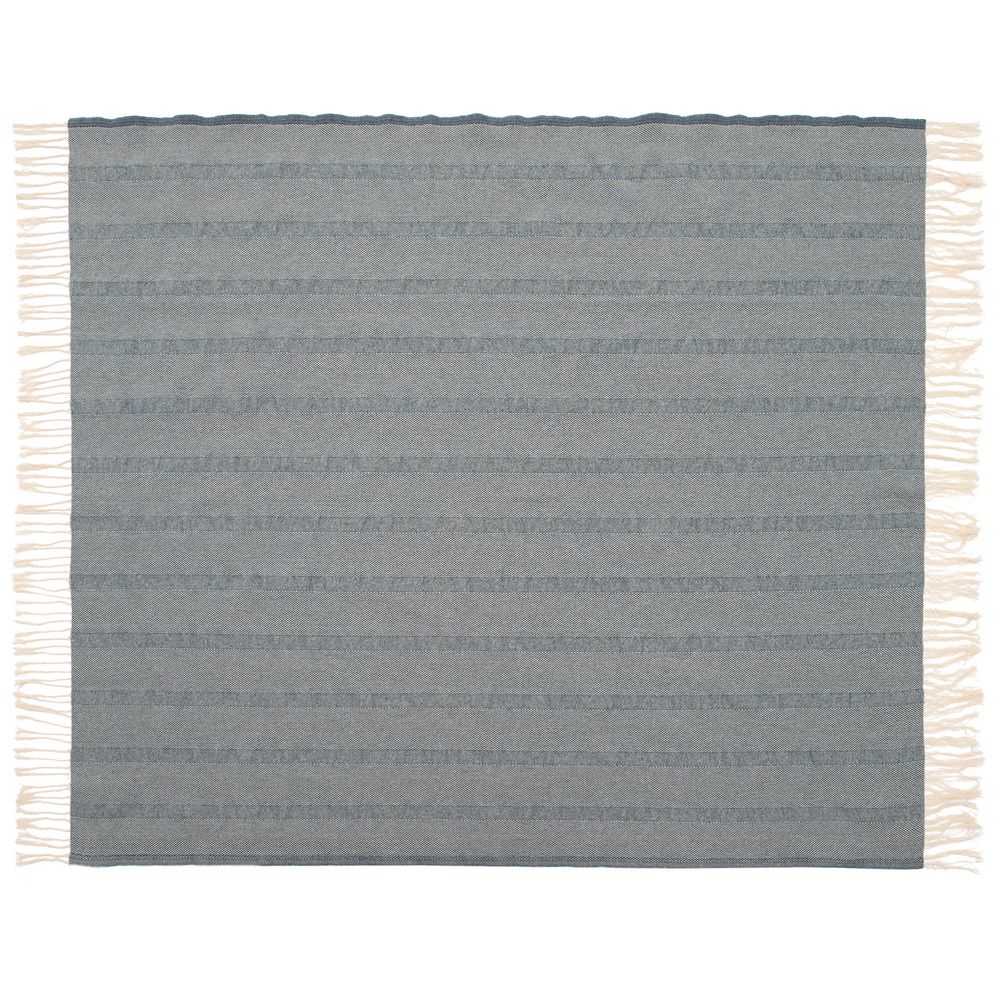 Изображение №5 | Плед «Сенеж», серо-синий