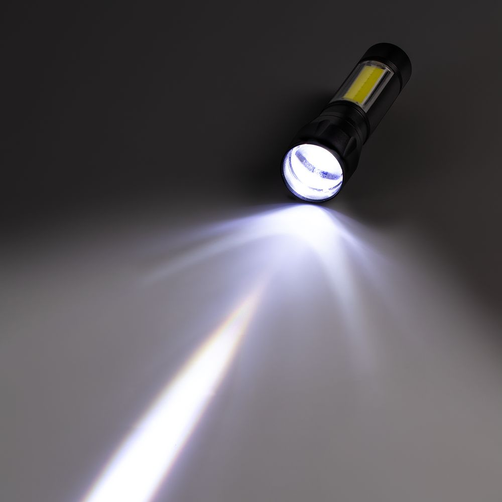 Изображение №8 | Фонарик аккумуляторный с фокусировкой луча Kirk, черный