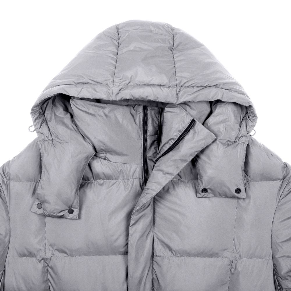 Изображение №3 | Пуховик унисекс Kapsula, серый, размер ХS/S