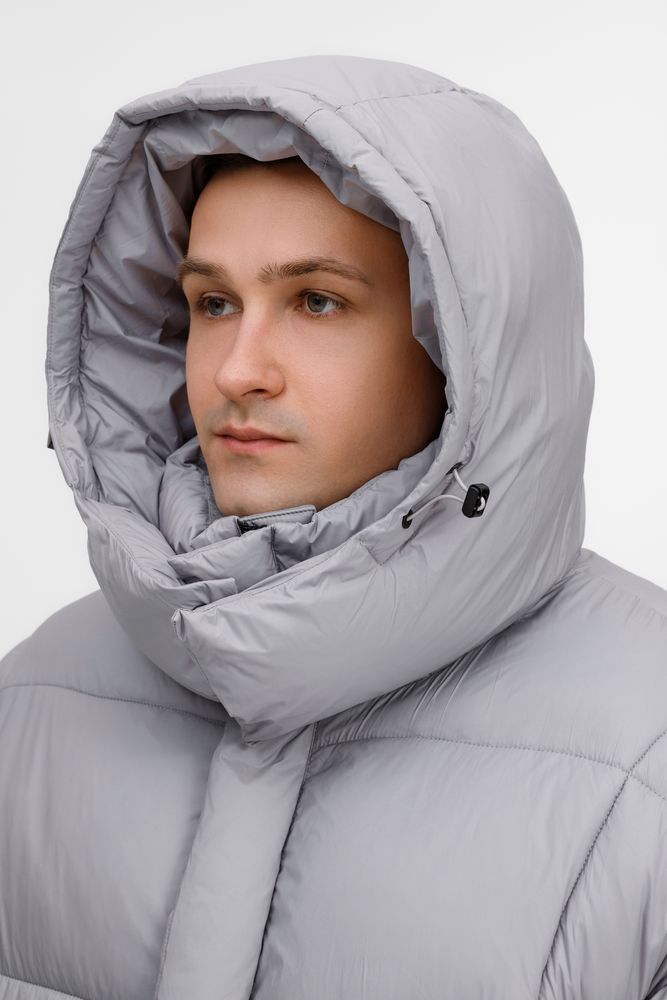 Изображение №12 | Пуховик унисекс Kapsula, серый, размер ХS/S