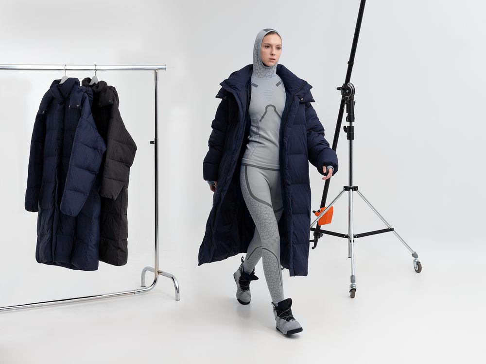 Изображение №16 | Пуховик унисекс Kapsula, серый, размер ХS/S