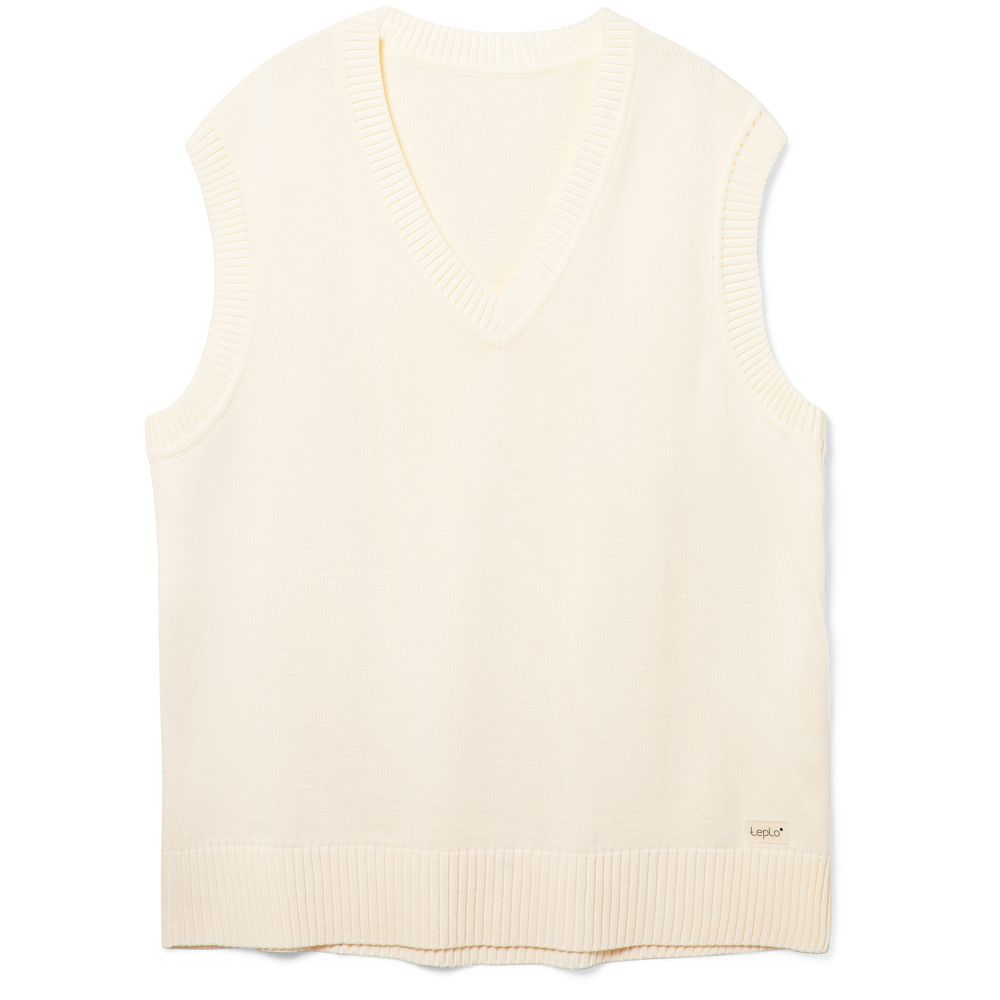 Изображение №1 | Жилет оверсайз унисекс Tad в сумке, молочно-белый, размер L/XL