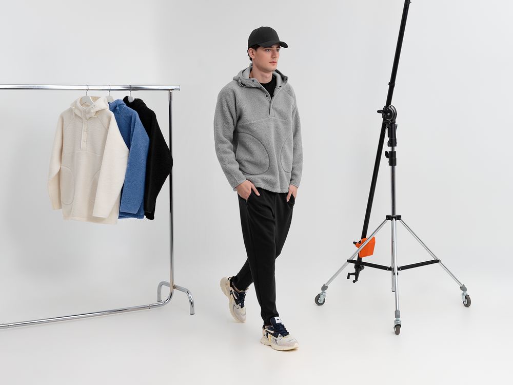 Изображение №10 | Анорак унисекс Oblako, светло-серый, размер M/L