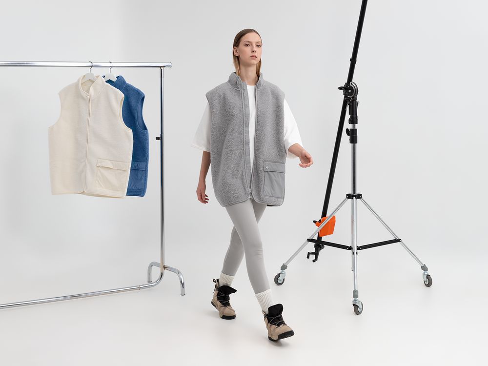 Изображение №9 | Жилет унисекс Oblako, светло-серый, размер ХS/S