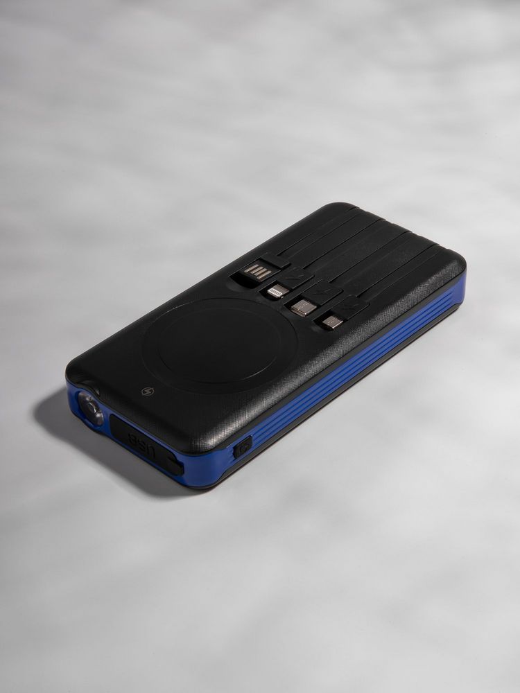 Изображение №11 | Аккумулятор с беспроводной зарядкой Holiday Maker Wireless, 10000 мАч, синий