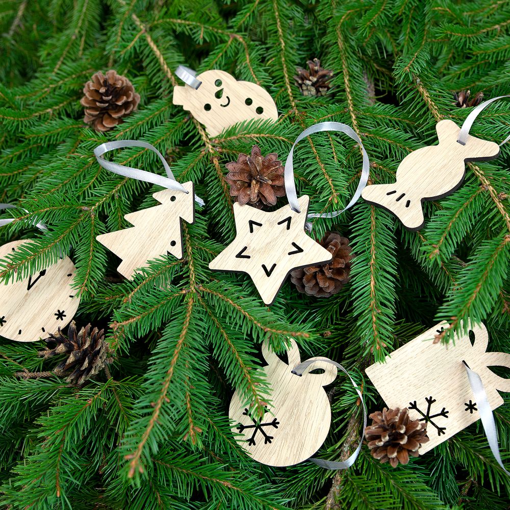 Изображение №5 | Деревянная подвеска Christmate, елочка