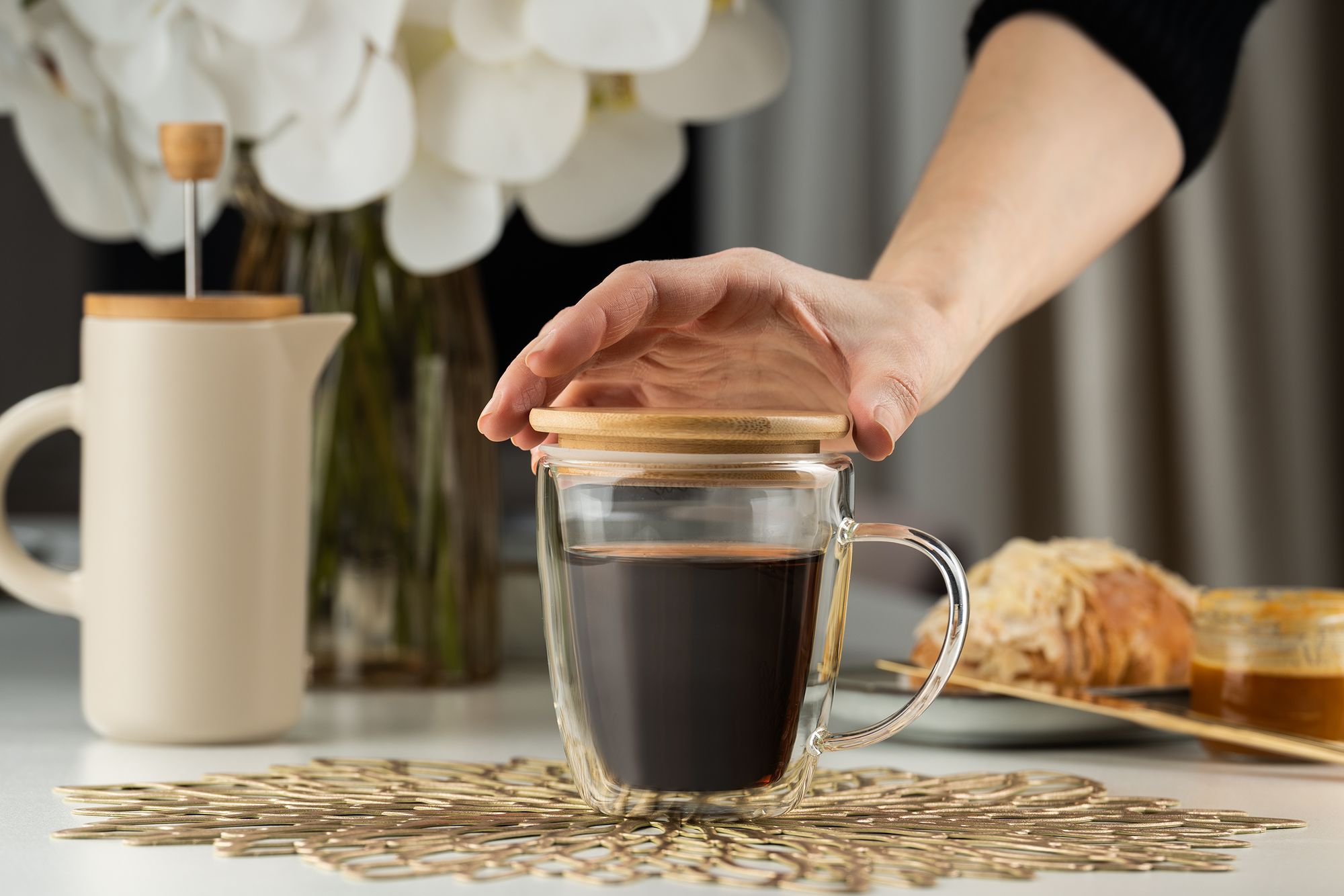 Изображение №5 | Кружка с двойными стенками Kupla с бамбуковой крышкой