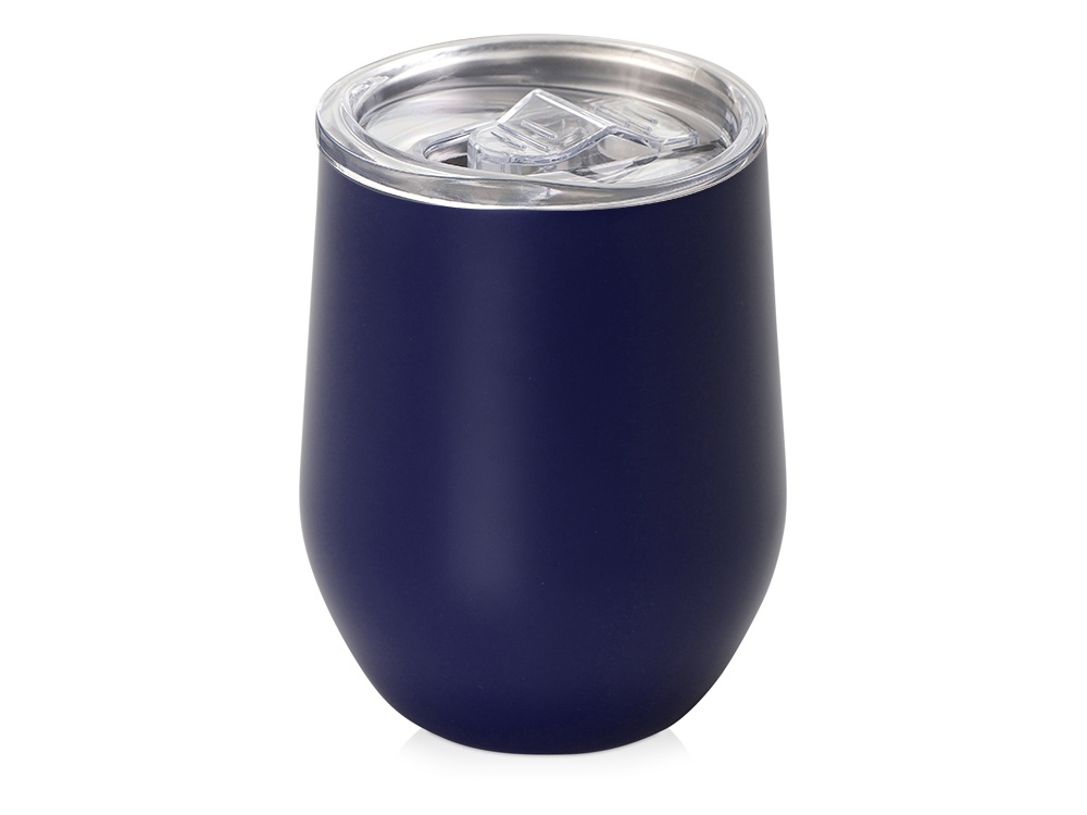 Изображение №1 | Вакуумная термокружка «Sense», непротекаемая крышка, крафтовая упаковка (темно-синий)