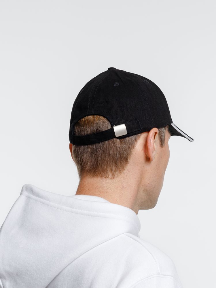 Изображение №8 | Бейсболка Spiker, черная с белым